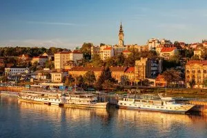 Belgrado Donau op schaal