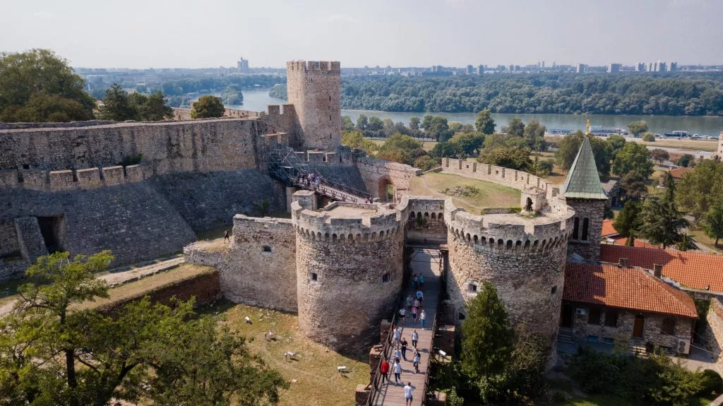Belgrado Kalemegdan uitzicht