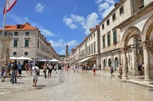 La via principale di Dubrovnik