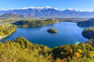Lake Bled from above