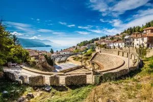 Antiguas ruinas de Ohrid