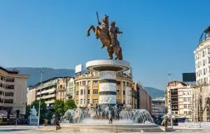 Skopje Alexander den store-statyn
