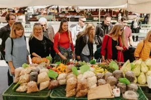 Rondleiding over de voedselmarkt in Ljubljana