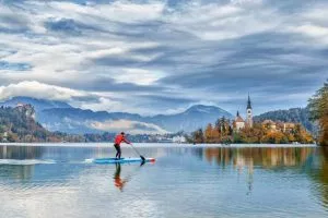 SUP en el lago Bled